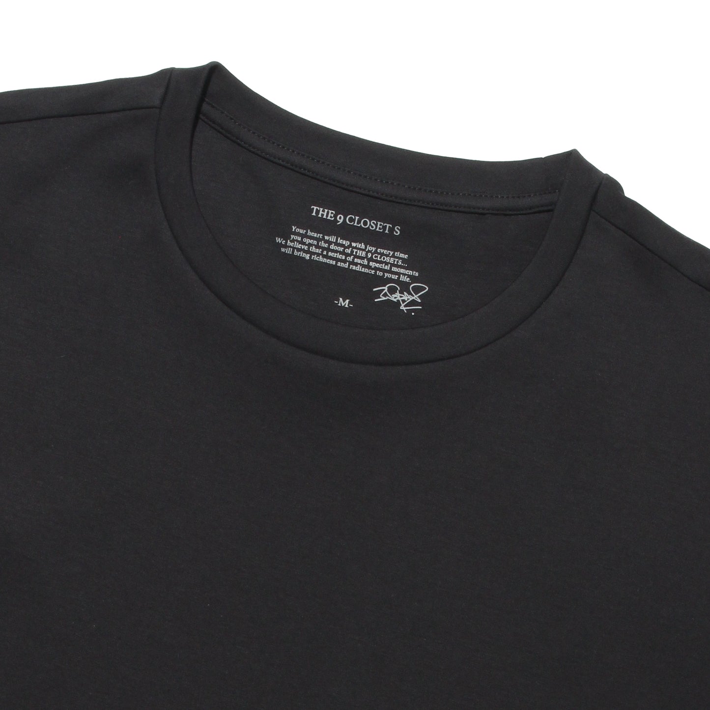 THE 9 CLOSET S Tailored T-Shirts(BLACK)