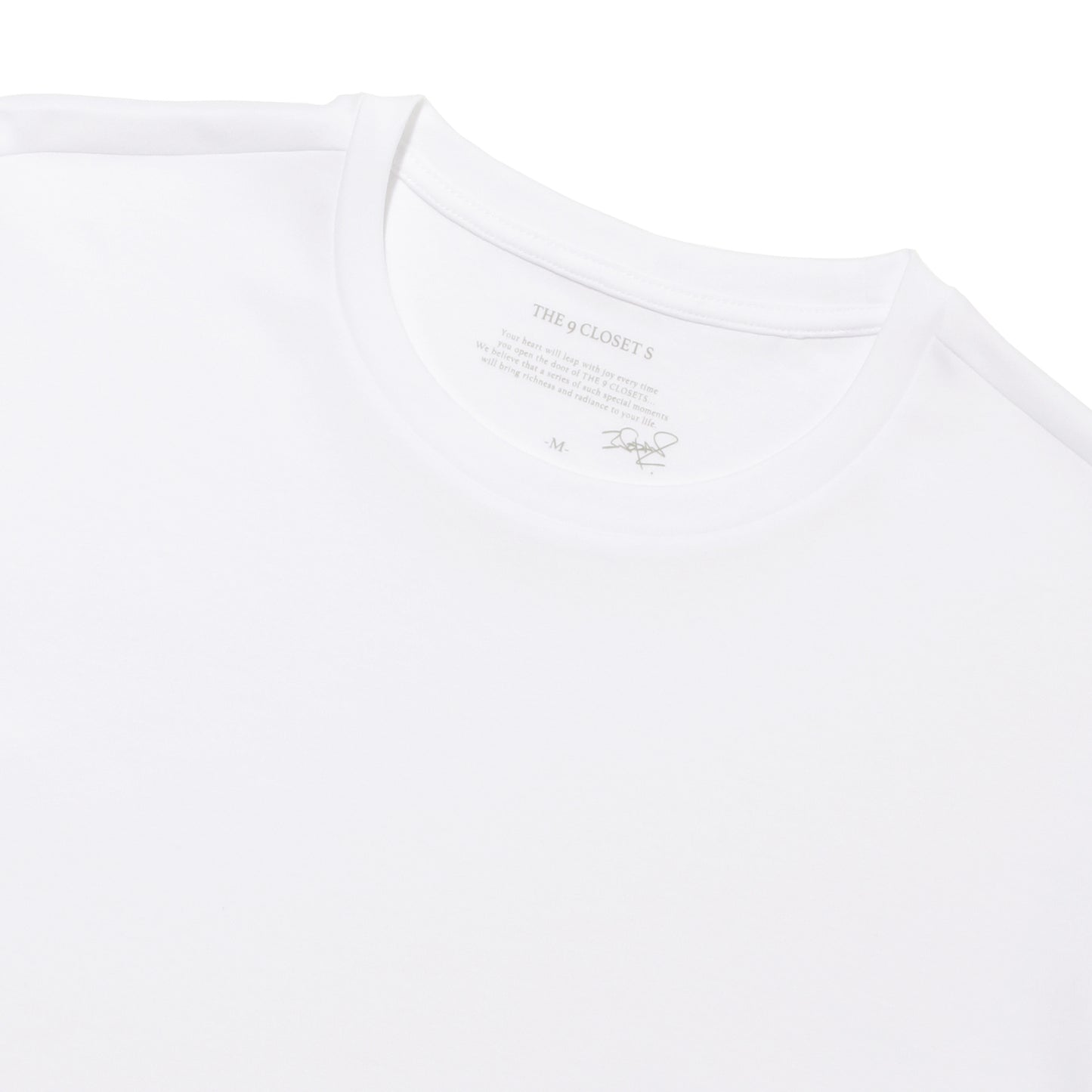 THE 9 CLOSET S Tailored T-Shirts(WHITE)
