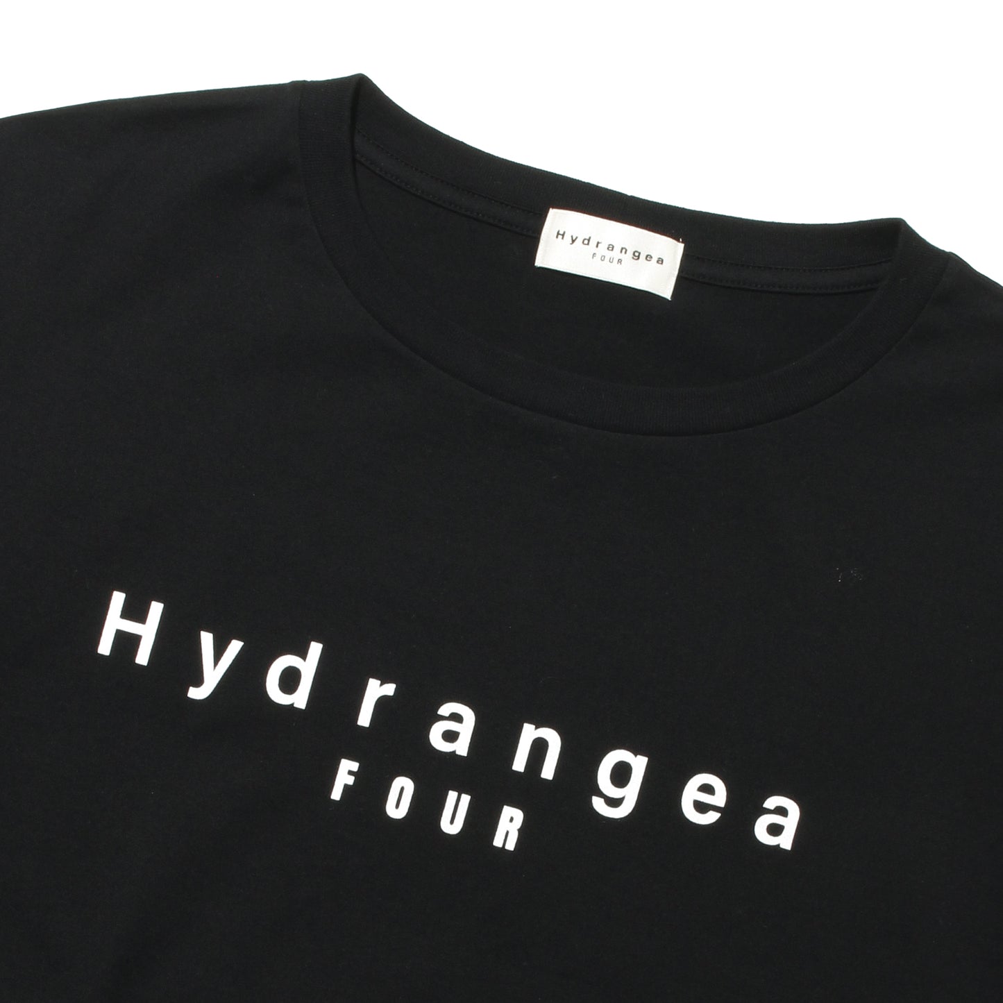 【受注終了】Four Hydrangea Logo T-Shirts BLACK