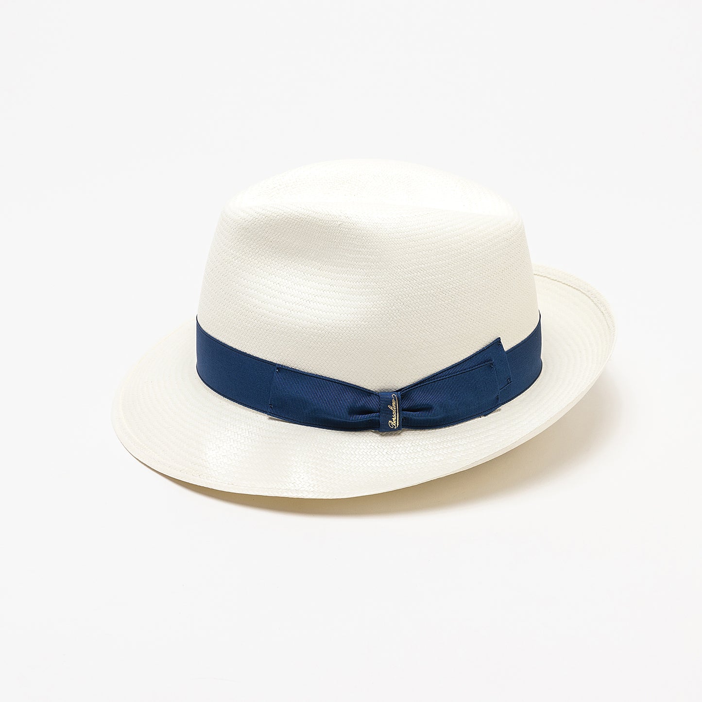 Panama Fine(ミディアムブリム)White×Blue