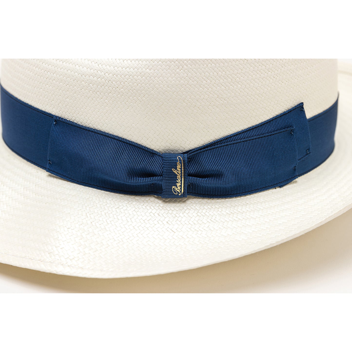 Panama Fine(ミディアムブリム)White×Blue