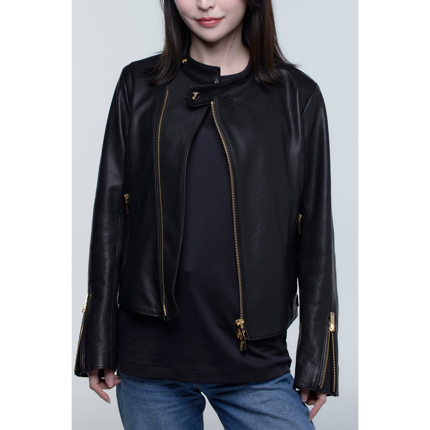 leather riders jacket 「Track.1」【Ladies】