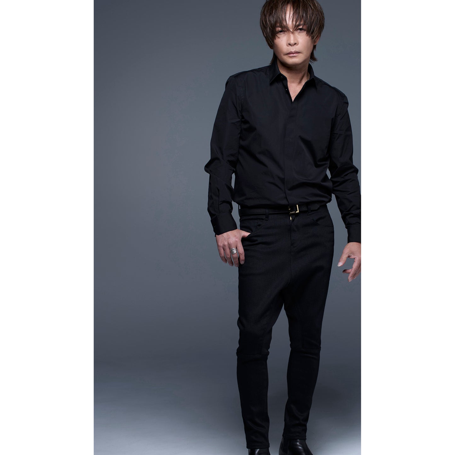 【受注終了】INORAN別注ハイブリットストレッチデニムサルエルパンツ「Mature」 【GOLD ZIP】