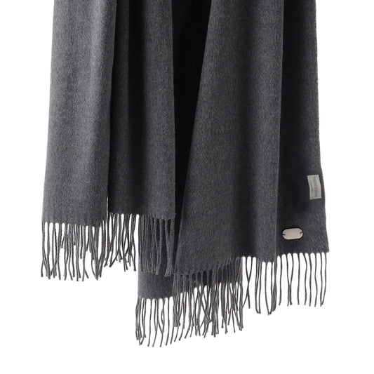 100% silk stole, grey, by TESSITURA DI NOVARA (Ermenegildo Zegna Group)