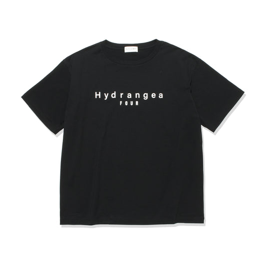 【受注終了】Four Hydrangea Logo T-Shirts BLACK