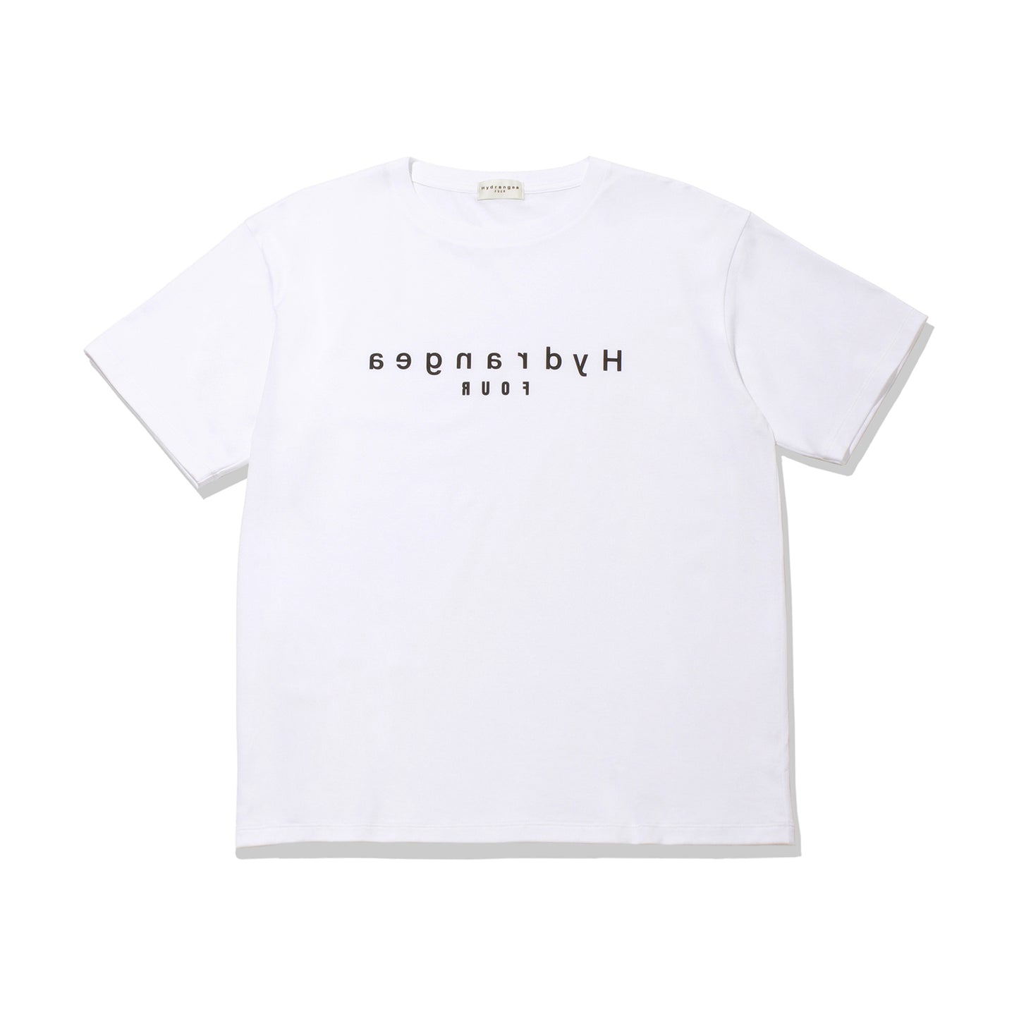 Four Hydrangea Reverse Logo T-Shirts WHITE