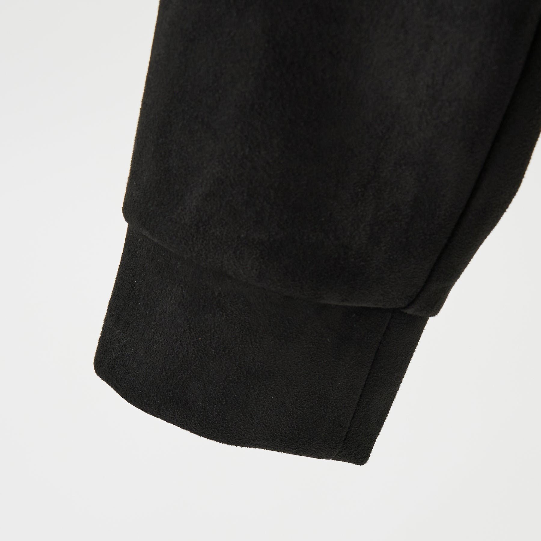 INORAN別注 ストレッチスエード ジップフーディー 黒 INORAN別注STRETCH SUEDE ZIP-UP HOODIE – the9closets.com