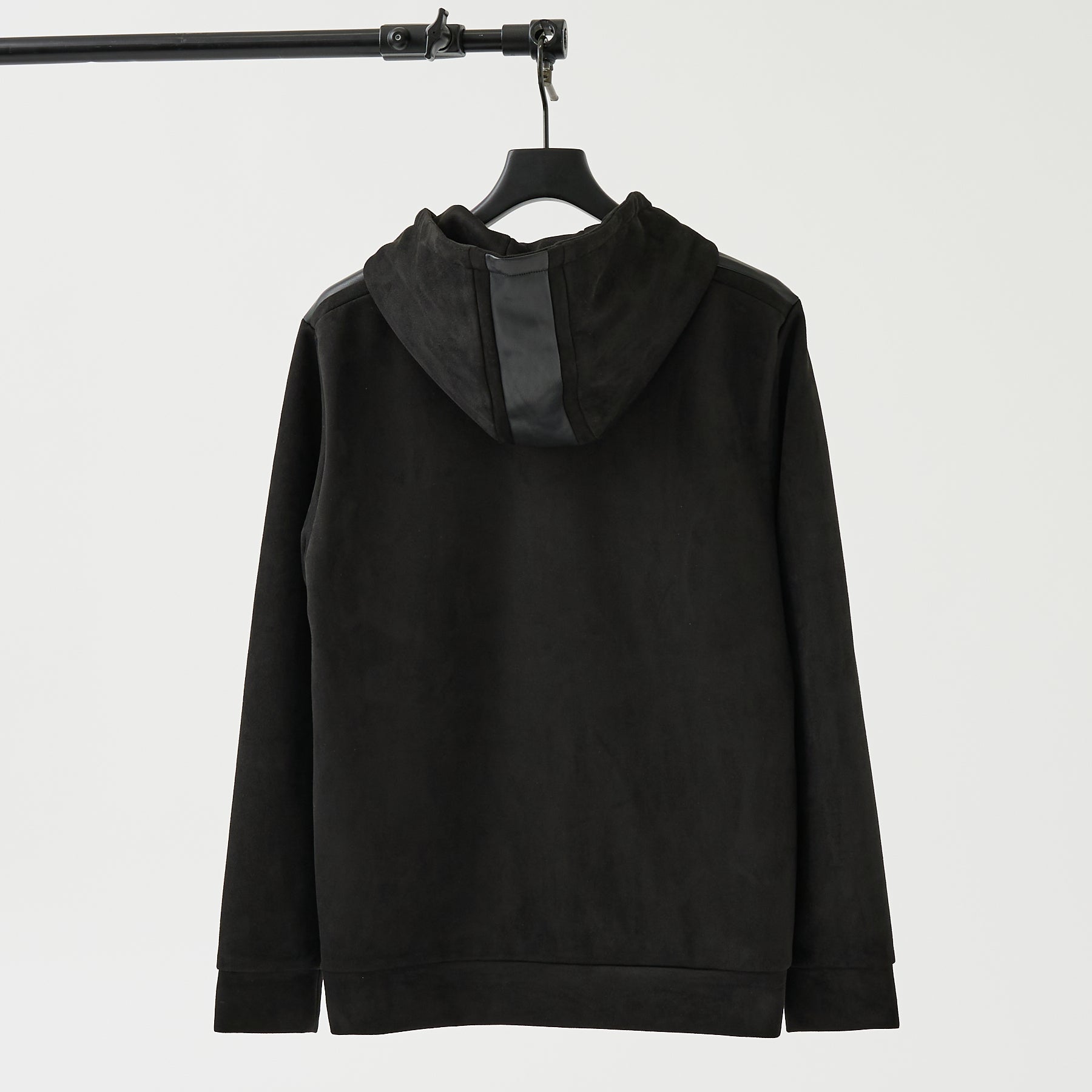 INORAN別注 ストレッチスエード ジップフーディー 黒 INORAN別注STRETCH SUEDE ZIP-UP HOODIE – the9closets.com