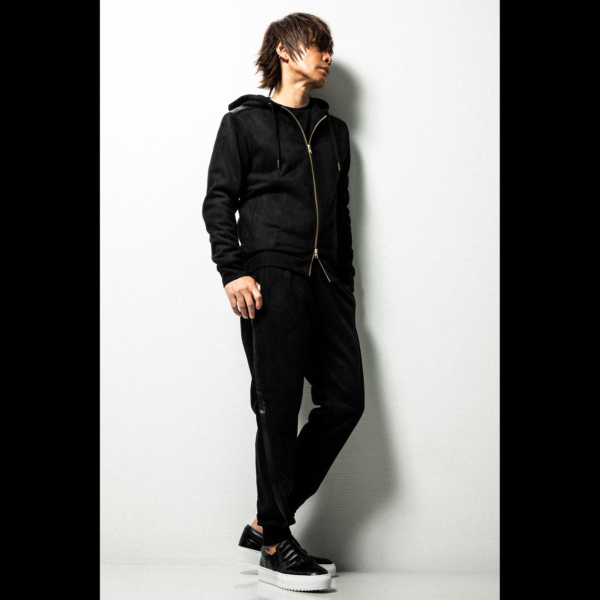 INORAN別注STRETCH SUEDE ZIP-UP HOODIE – the9closets.com