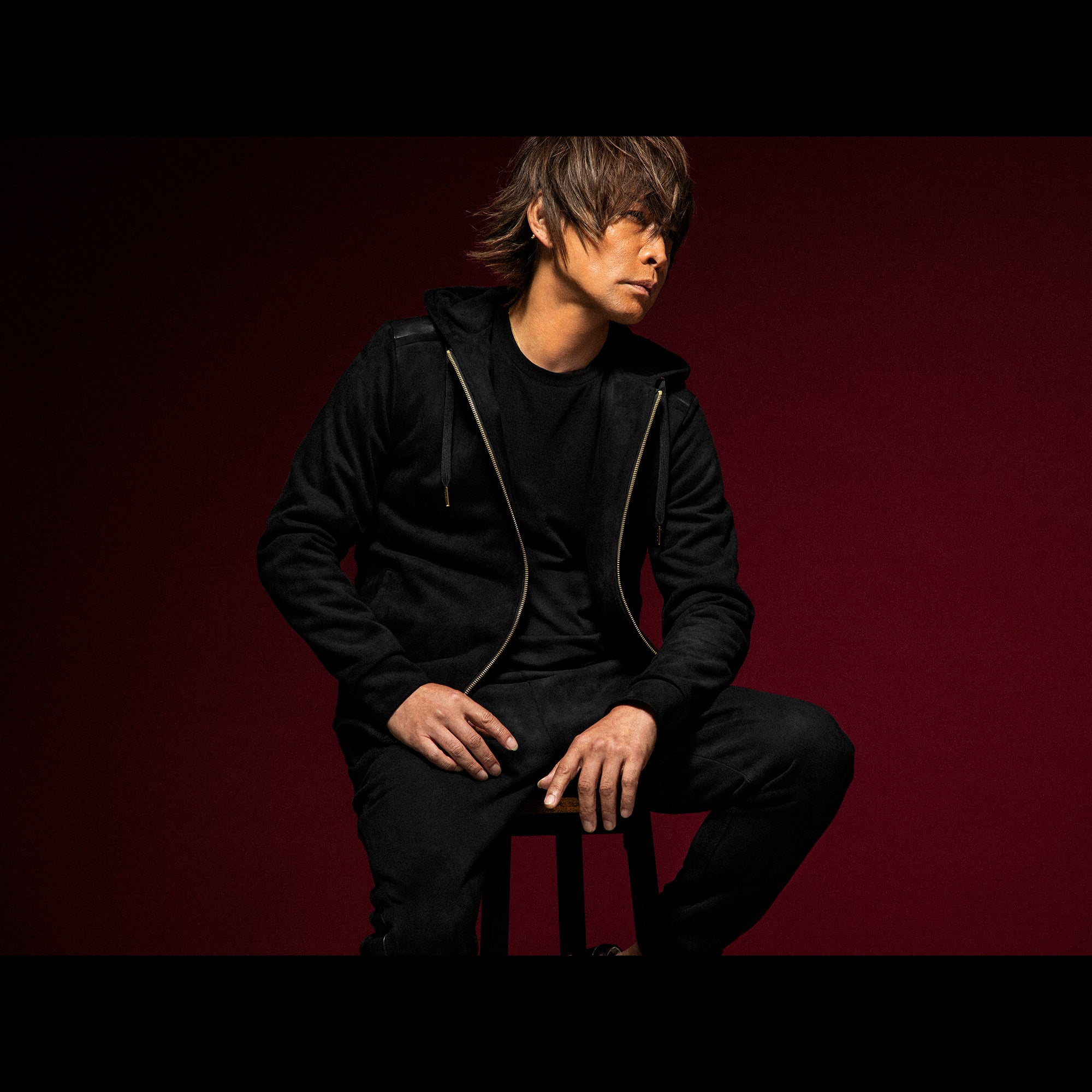 INORAN別注 ストレッチスエード ジップフーディー 黒 INORAN別注STRETCH SUEDE ZIP-UP HOODIE – the9closets.com