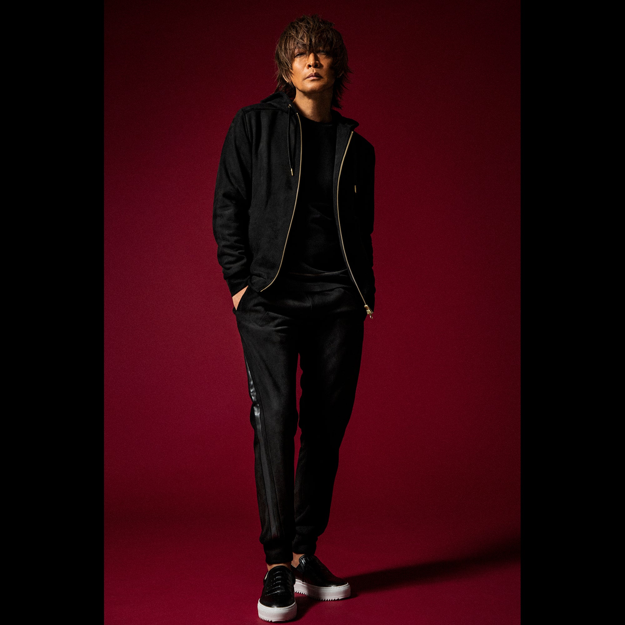 INORAN別注STRETCH SUEDE ZIP-UP HOODIE – the9closets.com