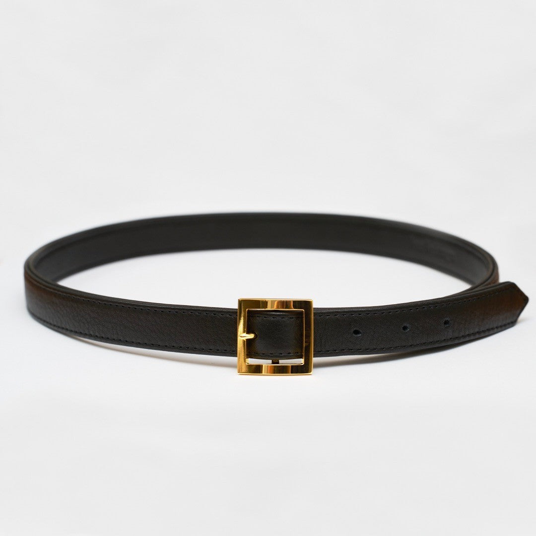 Square buckle Lether Belt