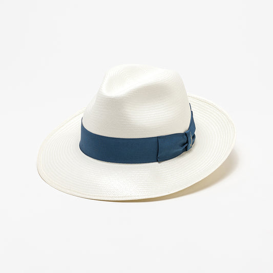 Panama Fine（ラージブリム）White×Blue