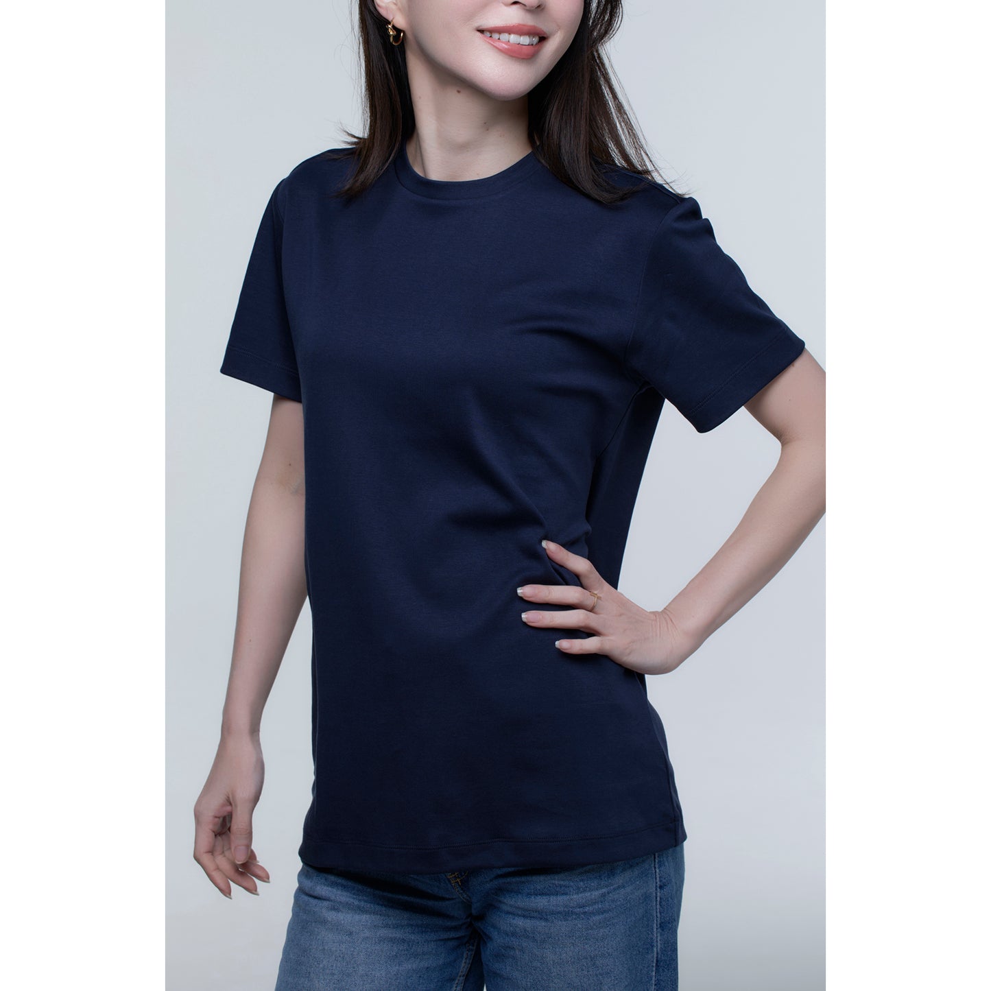 THE 9 CLOSET S Tailored T-Shirts（NAVY）