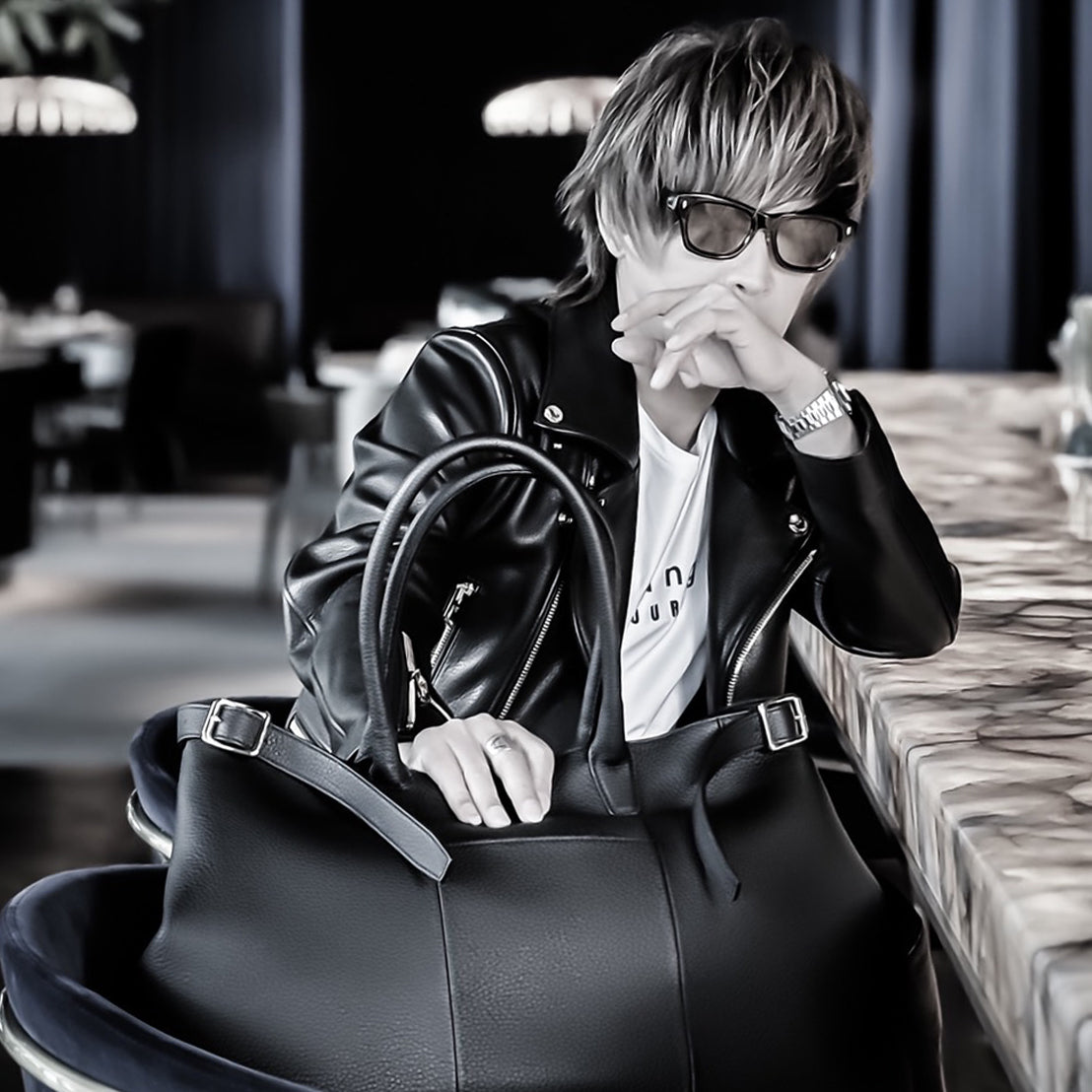 HERGOPOCH × INORAN別注トリヨンラグーンレザートートバッグ　カラー：ブラック