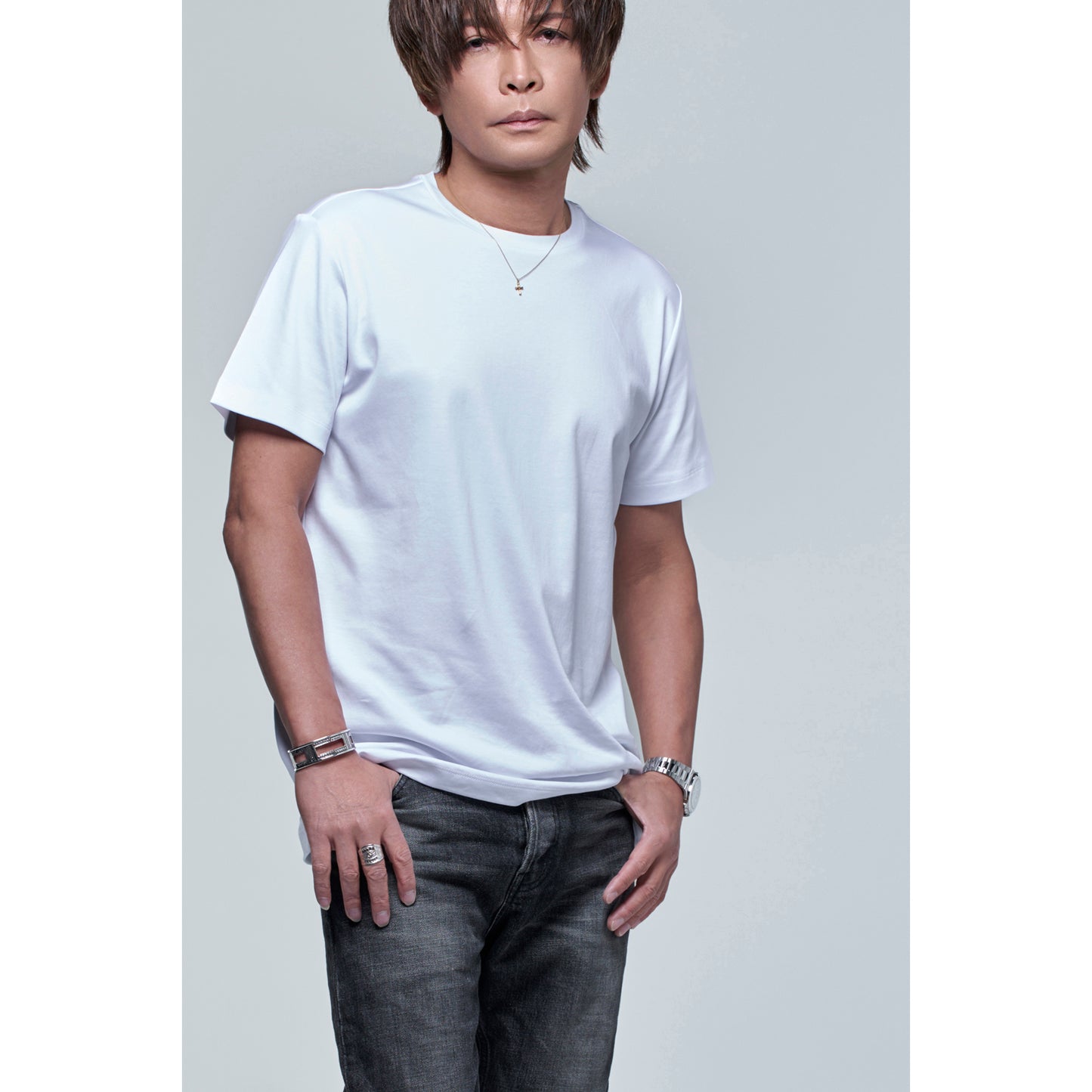 THE 9 CLOSET S Tailored T-Shirts（WHITE）